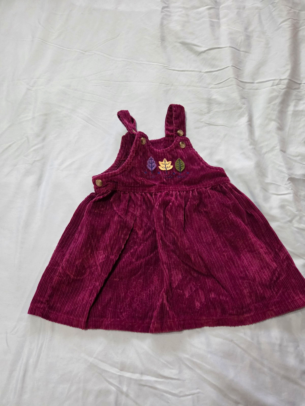 Vtg Healthtex Corduroy Jumper Dress Size 2 T